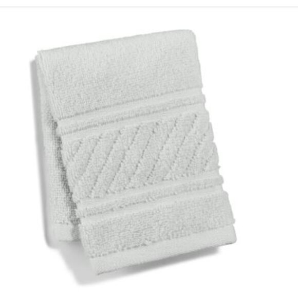 Martha Stewart Collection Spa 100% Cotton Washcloth, 13" X 13" - Picture 1 of 1